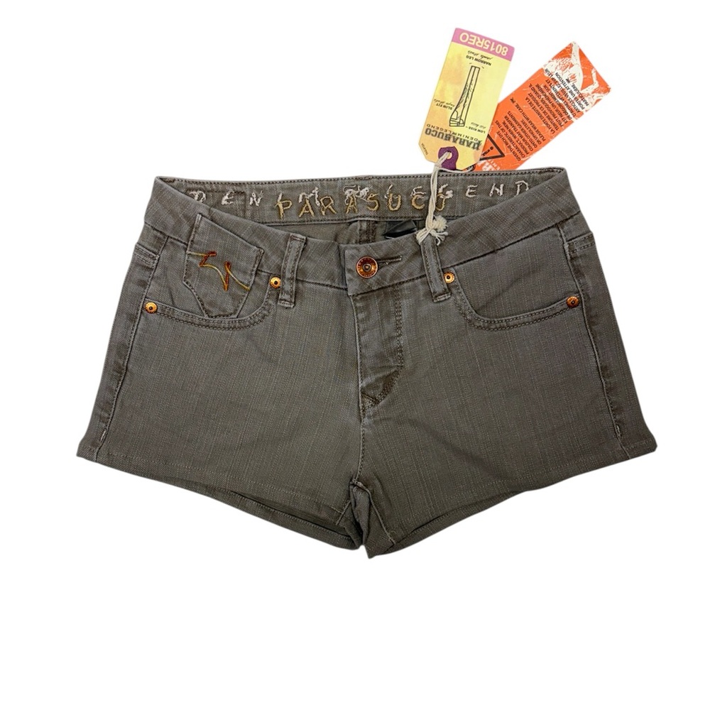 NWT Vintage Parasuco Brown Denim Shorts